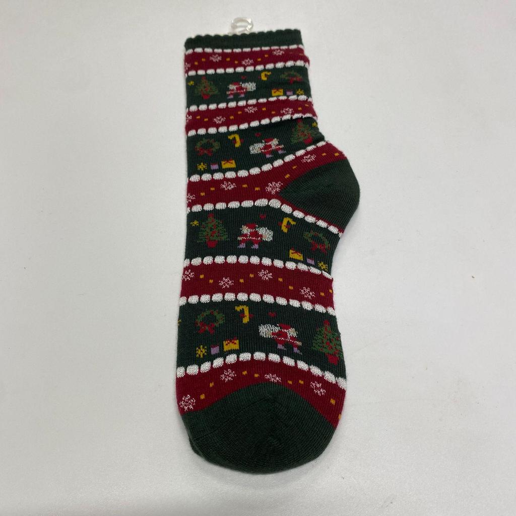 Autumn/Winter Mid-Tube Cartoon Christmas Stockings for Men and Women