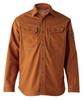 EVEN RIVER Flame Resistant Shirt, All Season, Brick Red, SR7006, Size 22 M