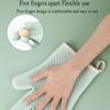 1 Paar Hitzebeständige Topflappen Ofenhandschuhe Silikon 5 Finger Küchenhandschuhe Wasserdicht Rutschfest Hitze Haushalt Backclip