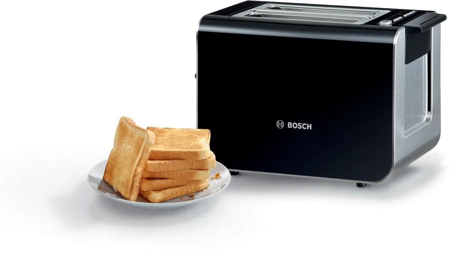 Toaster Bosch Styline Tat8613N Black 1 Pc