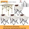 Portable Outdoor Folding Table & Chair Set for BBQs – Includes 1 Roll-up Table & 4 Chairs