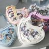 JIAERDI Lolita Transparent White Ita Bag Handbag Women New Heart Leather Crossbody Pain Bag Ladies Sweet Cute Messenger Bag 2025