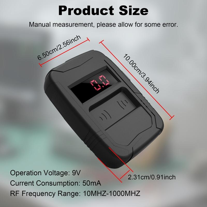 10MHZ To 1000MHZ Car Key Frequency Tester for 315,433,868,902MHZ, Door RF TV Infrared IR Remote Control Detector Diagnostic Tool