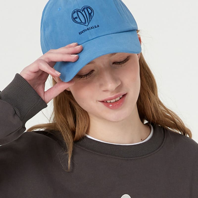 

EDTR Heart Logo Ball Cap BLUE ED23S4FAH0235 F