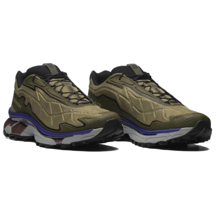 SALOMON XT-Slate Casual Versatile Shock Absorbing Slip Resistant Durable Low Top Running Shoes Unisex Running Shoes Tequila-Green 475758