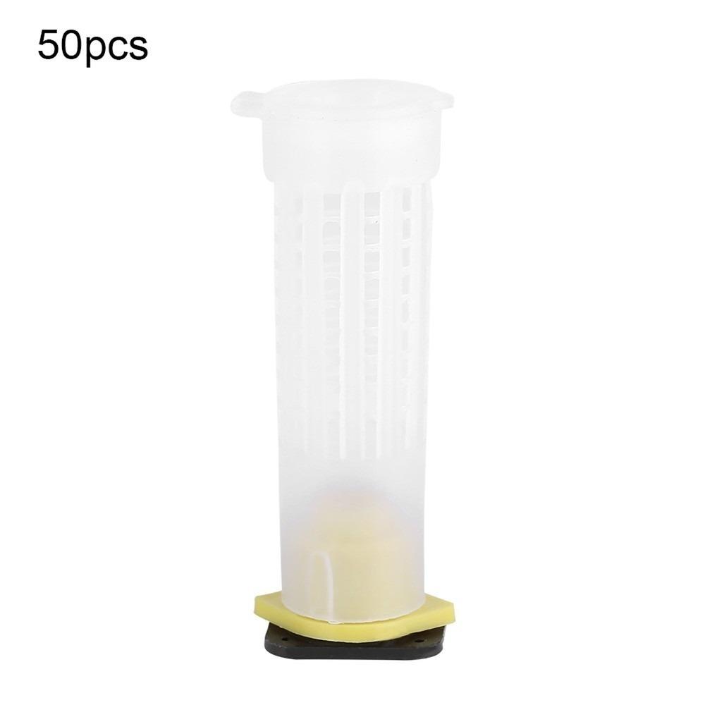 

50Pcs Durable Rearing Cup Kit Reusable Queen Bee Roller Cages Starter Kit Beekeeping Kit Beekeeping 50Pcs