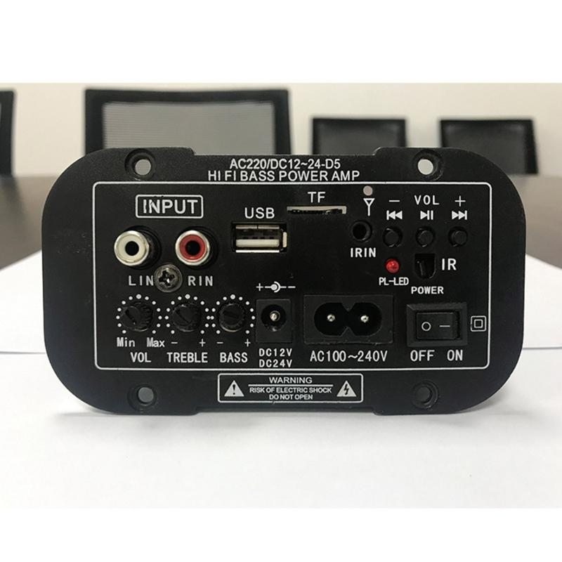 HiFi Bass Power AMP 30-120W Bluetooth-compatible Amplifier Board Audio-AMP DIY FM-Radio 12V/24V/110V/220V Single Channel