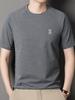 Men's Summer Casual Round Neck Short Sleeve T-shirt - Middle-Aged Fashion, Versatile & Breathable Top