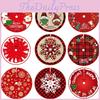 Adorable Printed Christmas Tree Skirt For Mall Windows And Store Displays