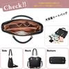 NICOLE & DORIS Women's 2-Way Tote Bag Set with Pouch, Waterproof PU Leather, Large Capacity, Divided, Handbag, and Shoulder Bag. Stylish and Elegant