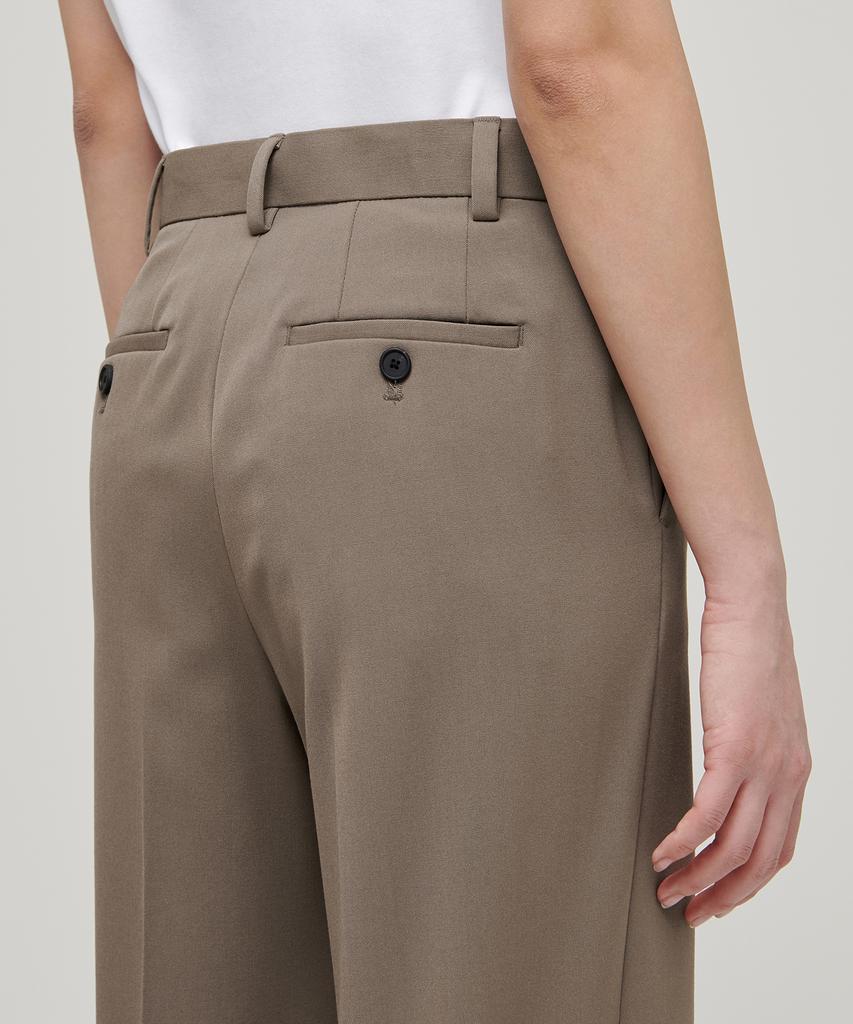 MUSINSA STANDARD WOMAN Women'S Wide Hidden Banding Slacks [Dusty Beige]