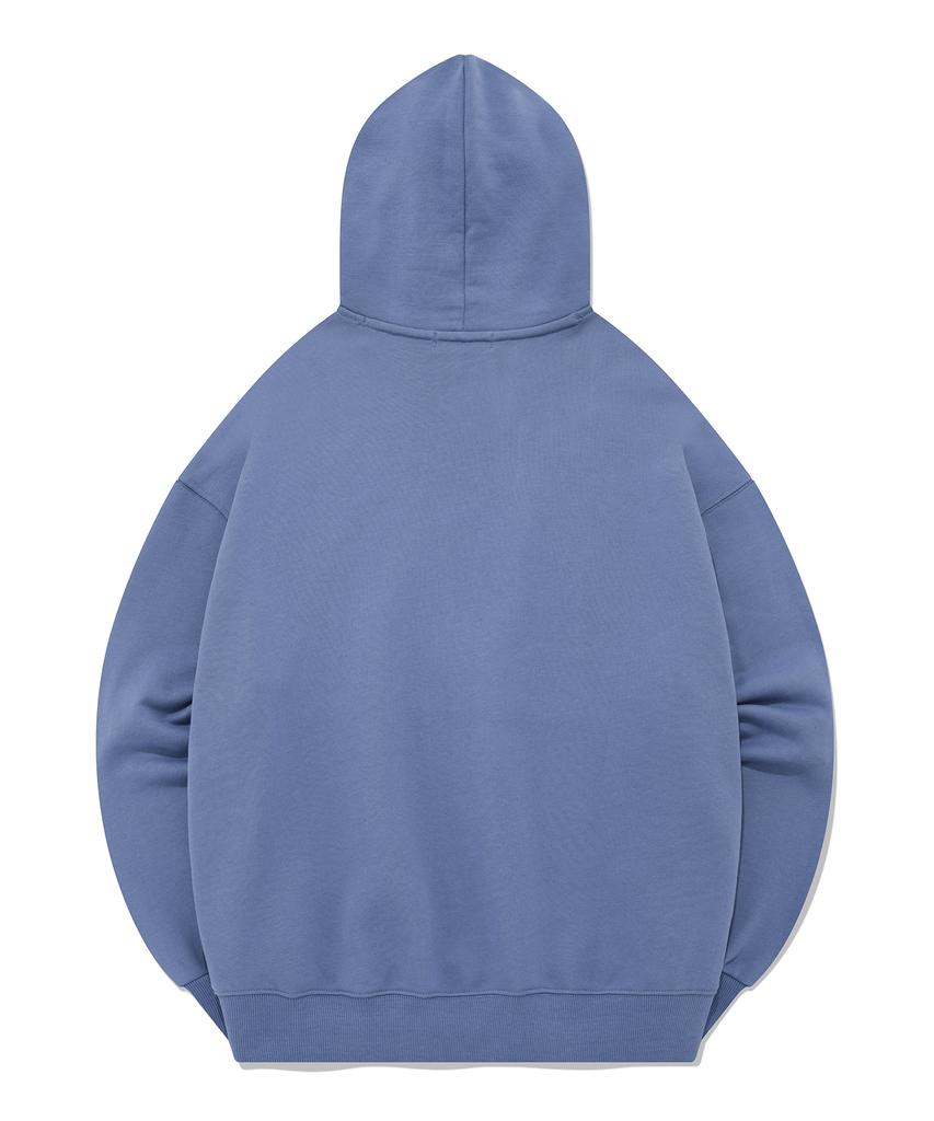 Brush Logo Hoodie Dusty Blue