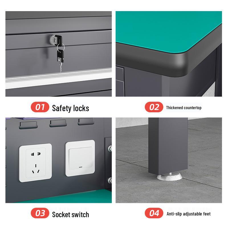 Heavy-Duty Stainless Steel Anti-Static Workbench for Laboratory and Workshop Use