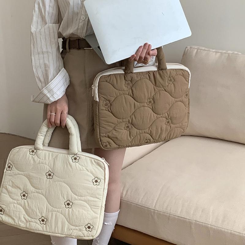 Flower Laptop Computer Sleeve Bag For 13/11Inches For Macbook For Lenovo Thinkpad For Dell For Hp Protective Handbag Case Cover