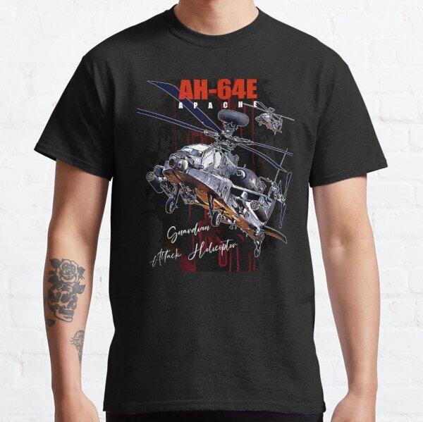 New Popular! AH64E Apachae Guardian helicopter Cool Army Classic Unisex T-shirt