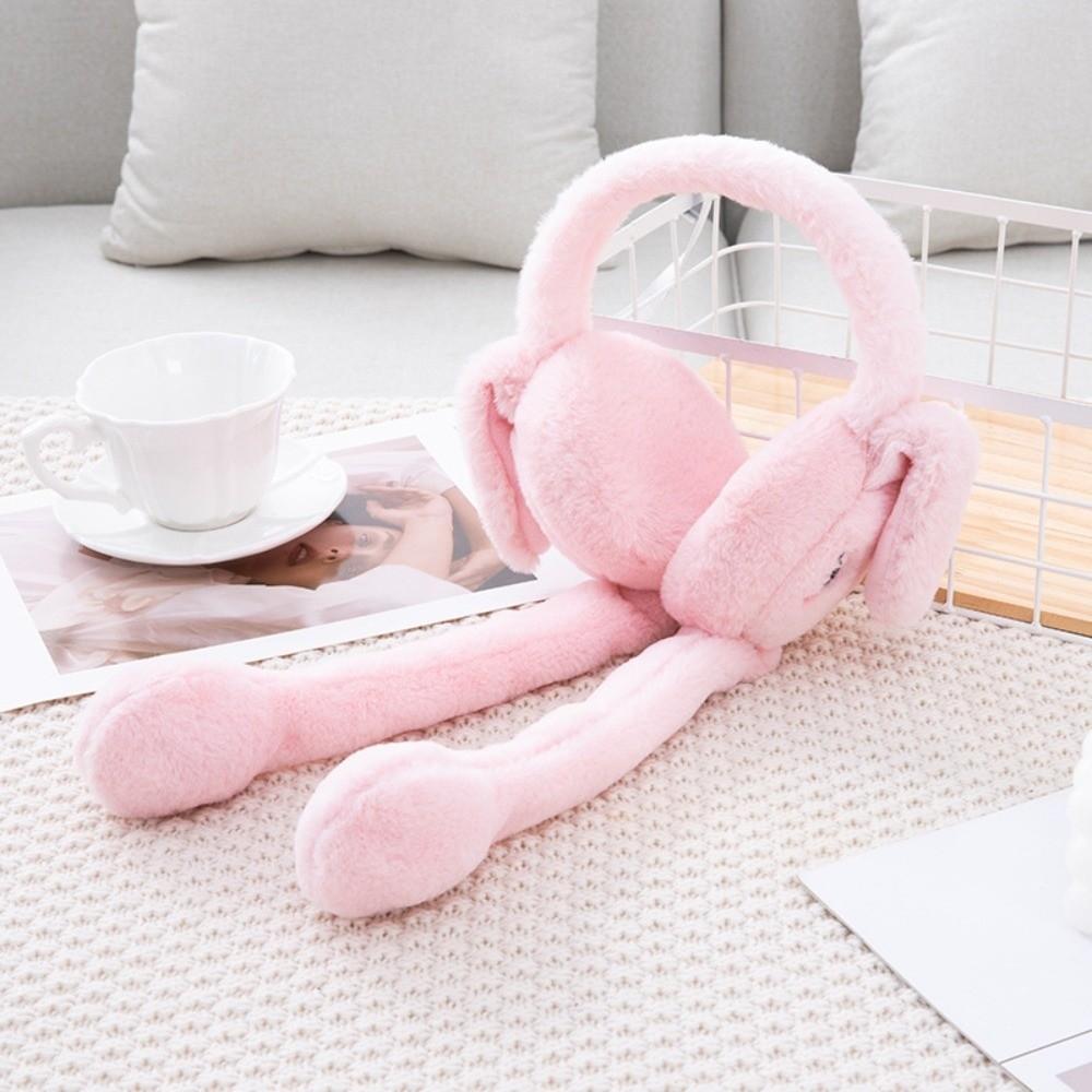Heart Rabbit WinterWarm Plush Ear Muffs Airbag Plush Ear Muffs Rabbit Ear Covers  Children's Use