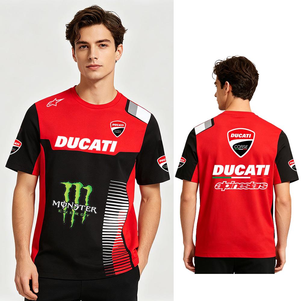 Ducati Heren  Corse Racing T-shirt Korte Mouw Motorfiets Team Jersey Ademend Sneldrogend Motorfiets Sport Tee 2XL