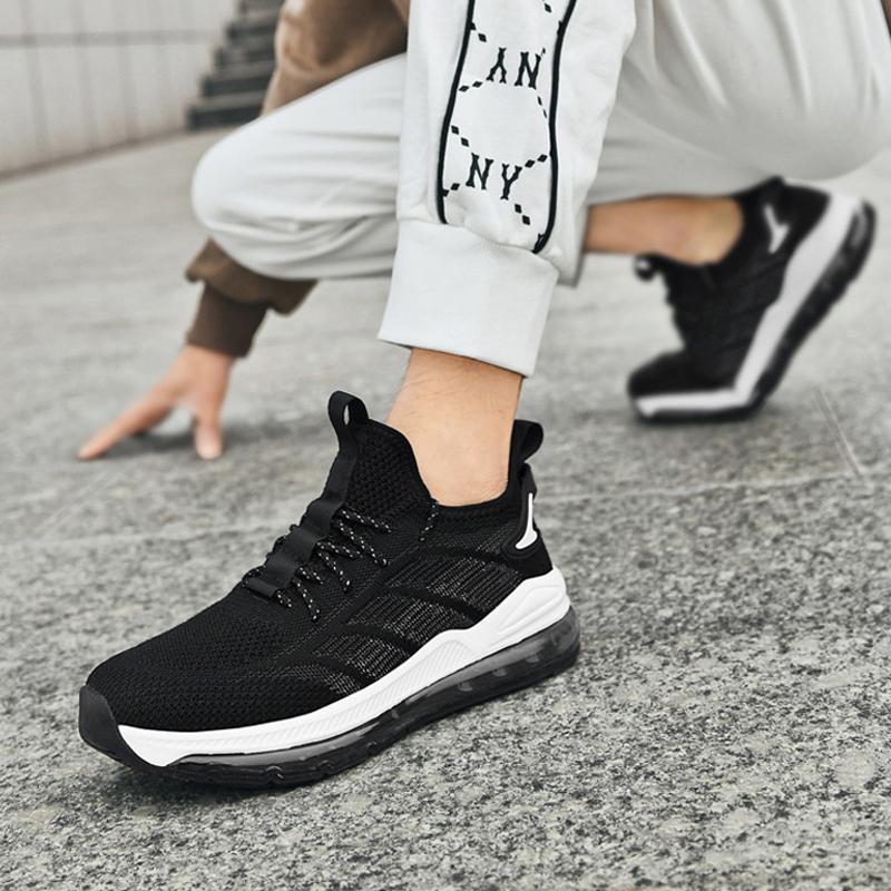 Large Size New Men Running Shoes Men'S Air Cushion Sneakers  Elastic Men Jogging Shoes Trainers Sport Shoes Men Size39-48