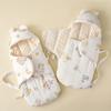 Newborn Cotton-Like Swaddle Blanket Fall Winter Sleep Anti-Startle Wrap 75x85cm Soft Baby Cocoon Sleeping Bag