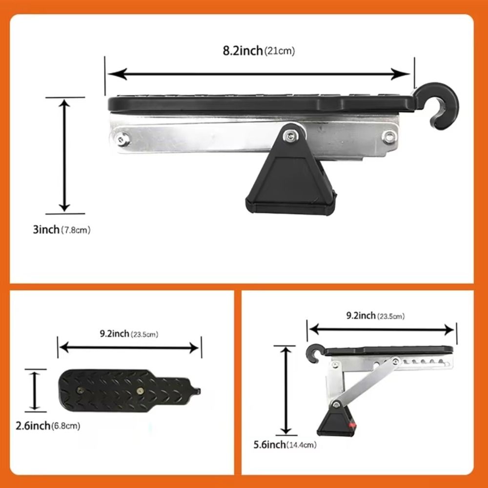 Foldable Car Roof Rack Step Aluminum Zinc Zinc Alloy Auto Assist Pedal  Door Entry Assistance