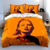 Pop Art Style Woman Portrait Bedding Duvet Cover Set Duvet Cover Pillowcases  (1*Duvet Cover 2*Pillowcases, Without Duvet Insert)