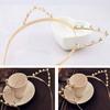 Alloy Cat Ear Headband Pearl Rinestone Hairband Headwear Costume Fancy Party