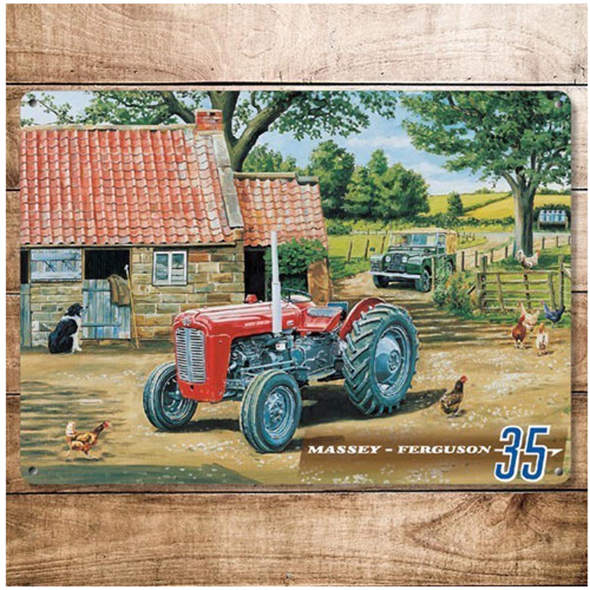 

Les Trésors De Lily [A2169] - Plaque métal rétro Massey Fergusson (35) - 20x15 cm