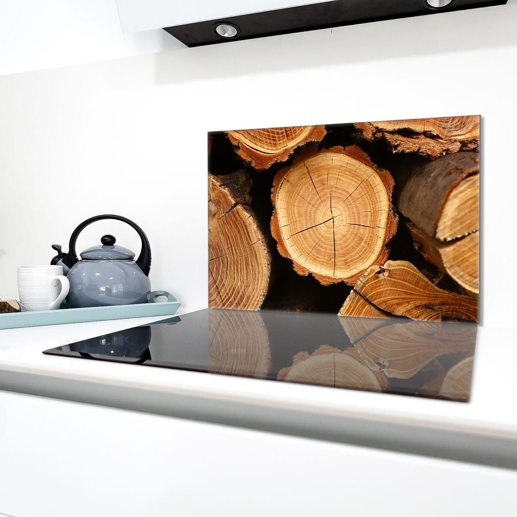 Glass Hob Protector 80x52 Wood