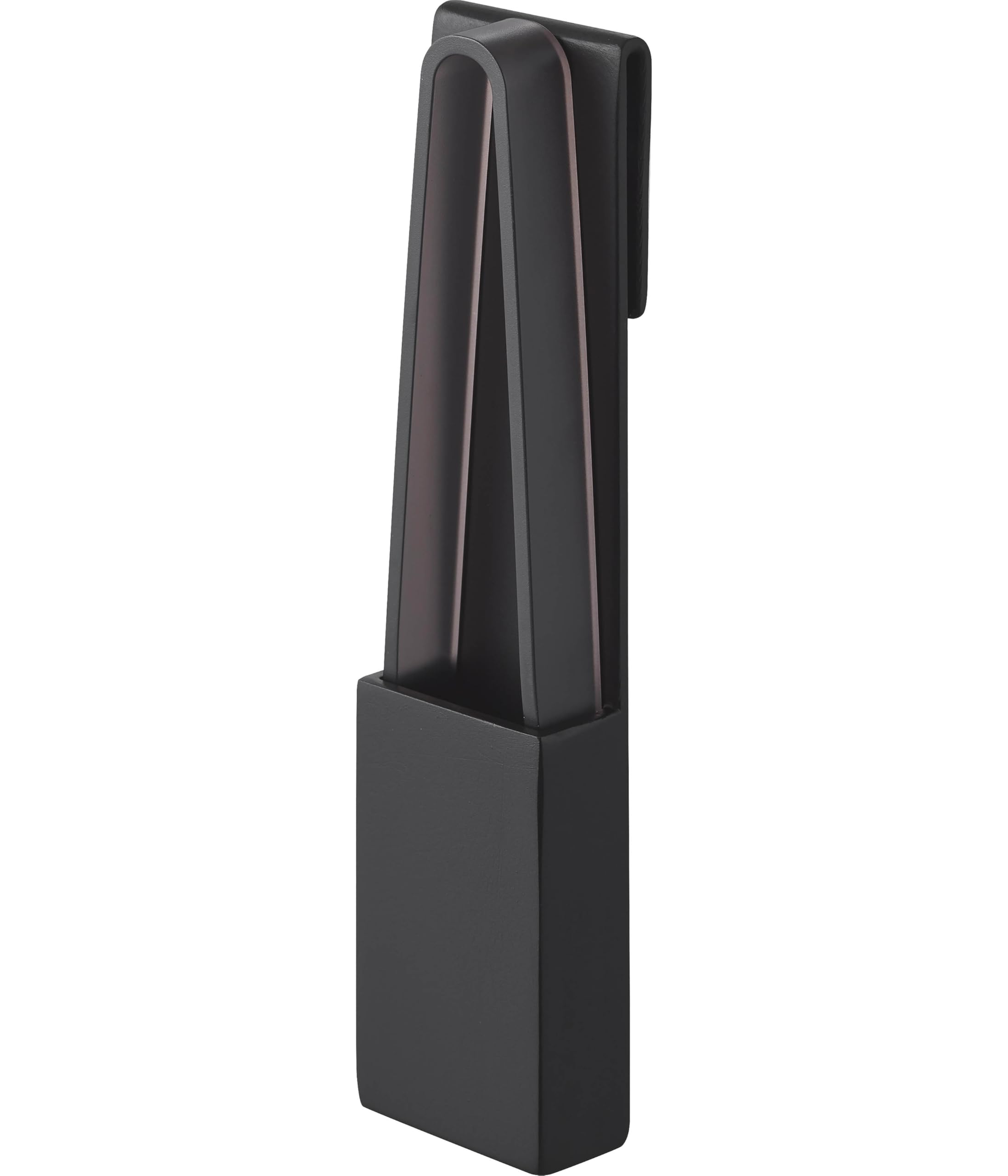 

Yamazaki Face Mask Tongs with x D2 x Keeps Hands Product Number 1410 Holder, Black, Holder W3.5 H15cm, Tower, Hygienic, Clean, чёрный