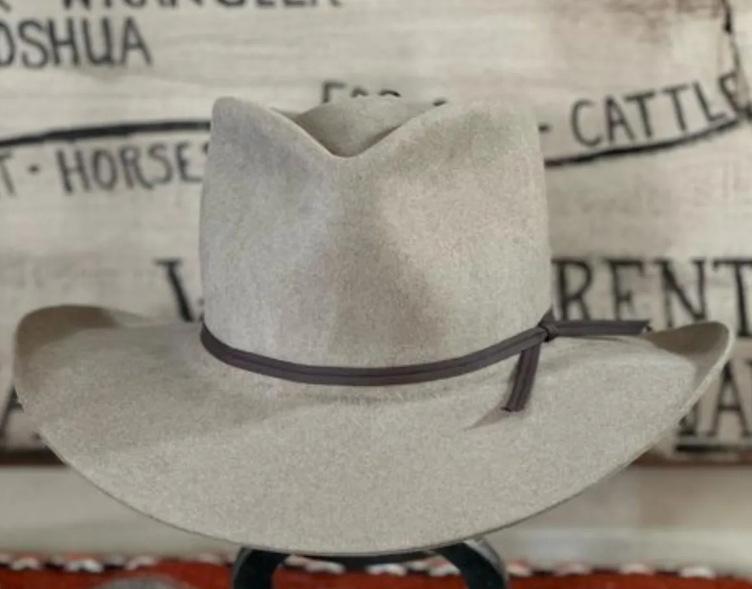 Ременная Декоративная Шляпа-Федора Модная Чистошерстяная Цилиндр Шляпа-Федора L（58-60cm） светло-серый