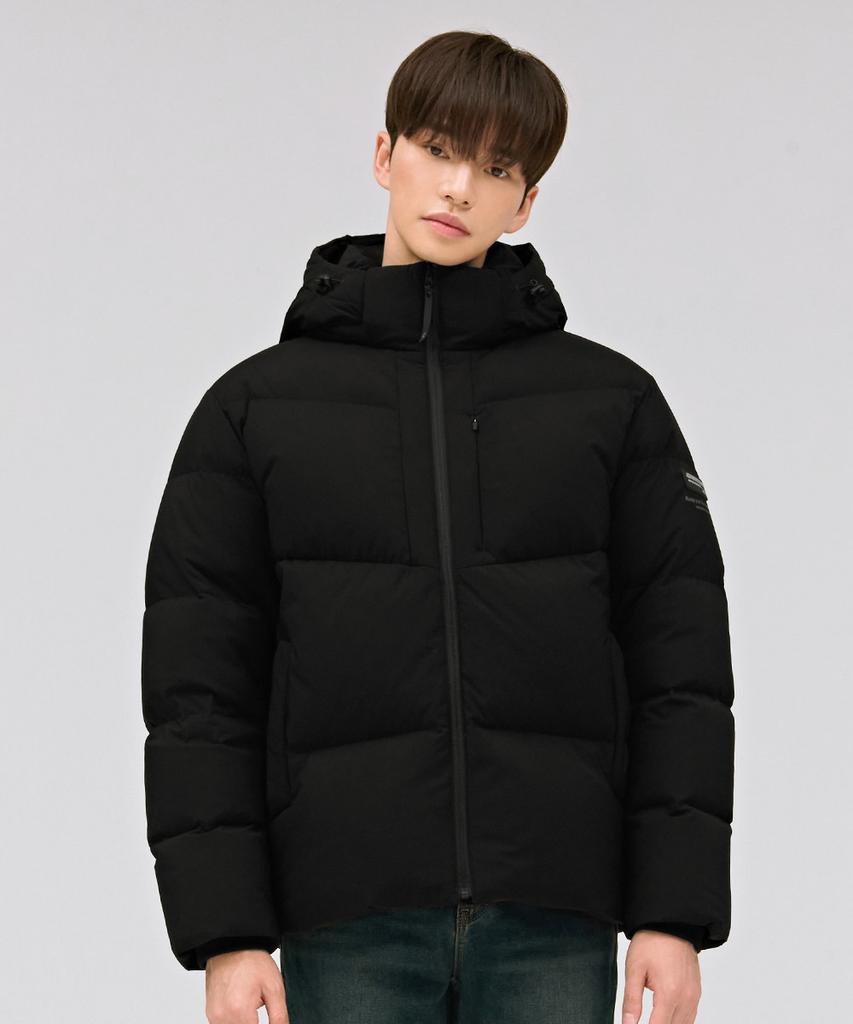 Chasecult Unisex Detachable Hooded Puffer Jumper - Black