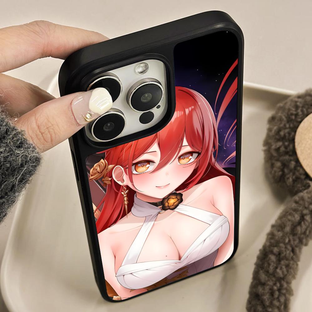 HSR Himeko Matte Surface Mobile Phone Case for iPhone 17 16 15 14 13 12 11 Air Pro Max Plus Colorful Cover
