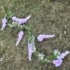 Faux Purple Wisteria Hanging Flowers For Wedding Decor And Event Arrangements Ceiling