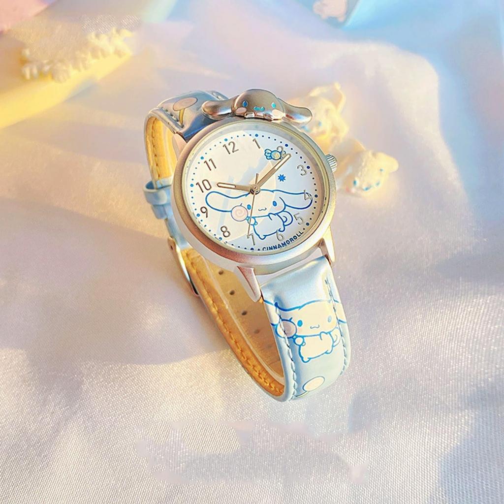 Sanrio Kids' Wristwatch, Lightweight, Stylish, Simple, Cute Wristwatch, Perfect for School Entrance, Birthdays, and More. Unisex. Holly Kitty.