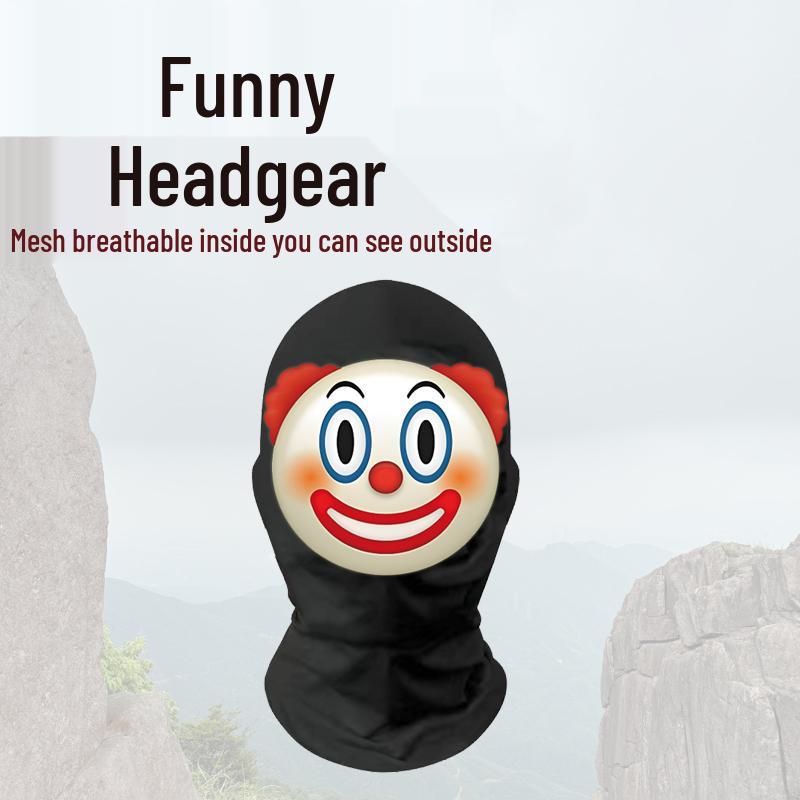 Funny Big Head Clown Mask: Internet Celebrity Prank Dragon Design