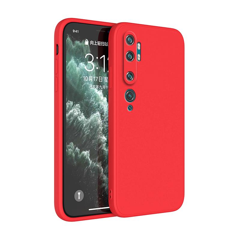 

Оригінальний м який чохол для Xiaomi Mi Note 10 CC9 Pro CC9E A3 Lite Square Liquid Silicone Note10 10Pro Luxury Shockproof Cover Fundas Xiaomi Note 10 червоний