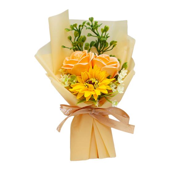 Soap Flower Bouquet Scented Artificial Carnation Rose Flower Bouquet for Women Mom Wife Best Friend Birthday Christmas Valentine's Day