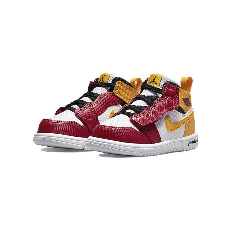 Air Jordan 1 Mid Alt Toddler White University Red Gold DJ6250-067