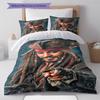 Captain Jack Muster Bettwäsche Steppdecke Set Bettbezug Kissenbezug Heimdekoration Geschenk (1 Bettbezug + 2 Kissenbezüge, ohne Füllung)