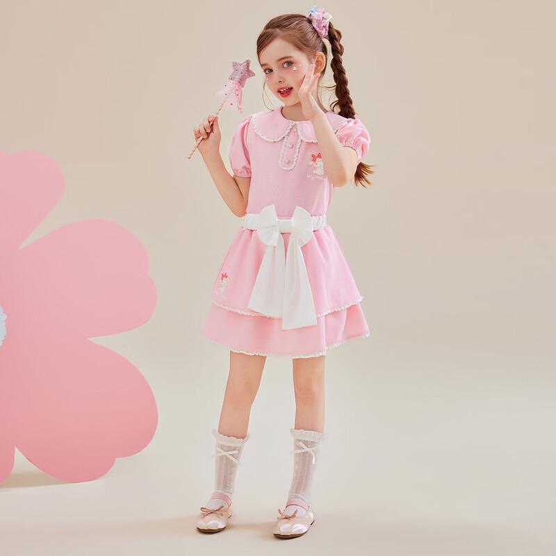 Hello Kitty Girls' Summer Sweet Bow Short Sleeve & Skirt Set