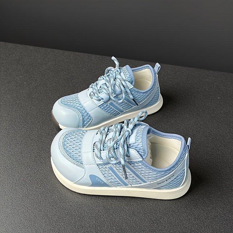 Echte weiche Leder-Mesh-Schuhe Damen atmungsaktive Mesh-Sneaker Damen 2025 neue Sommer-Damenschuhe lässige Plateau-Forrest-Gump-Schuhe