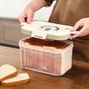 Refrigerator Bread Loaf Container Moisture proof Airtight Bread Fresh-keeping Box With Handle Clear Plastic Sandwich Bread Box