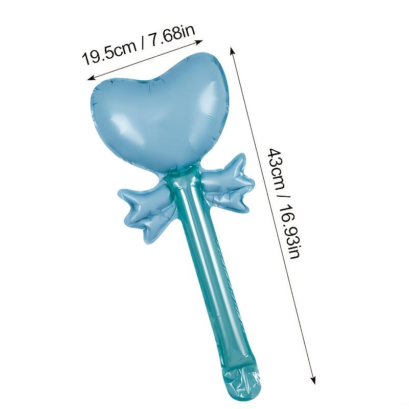 12/24pcs Heart-Shaped Fairy Wand Balloons, Perfect for Party Decorats, Weddings, Birthdays, Events, Kids' Parties & Back-To-Scho