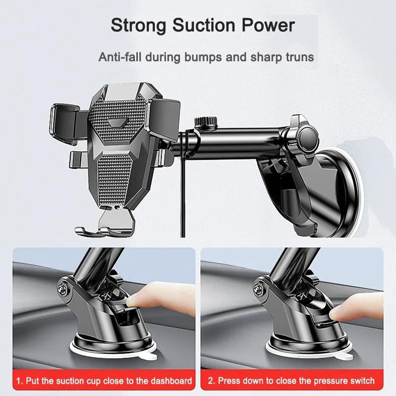 2025 NOU Suport universal pentru telefon auto Sucker 360° Parbriz Planșa de bord al mașinii Suport pentru celulă mobilă pentru iPhone Samsung Xiaomi