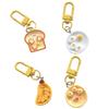 4 Pack Detailed Resin Breakfast Plate Ornaments Bag Charm Bag Decorations