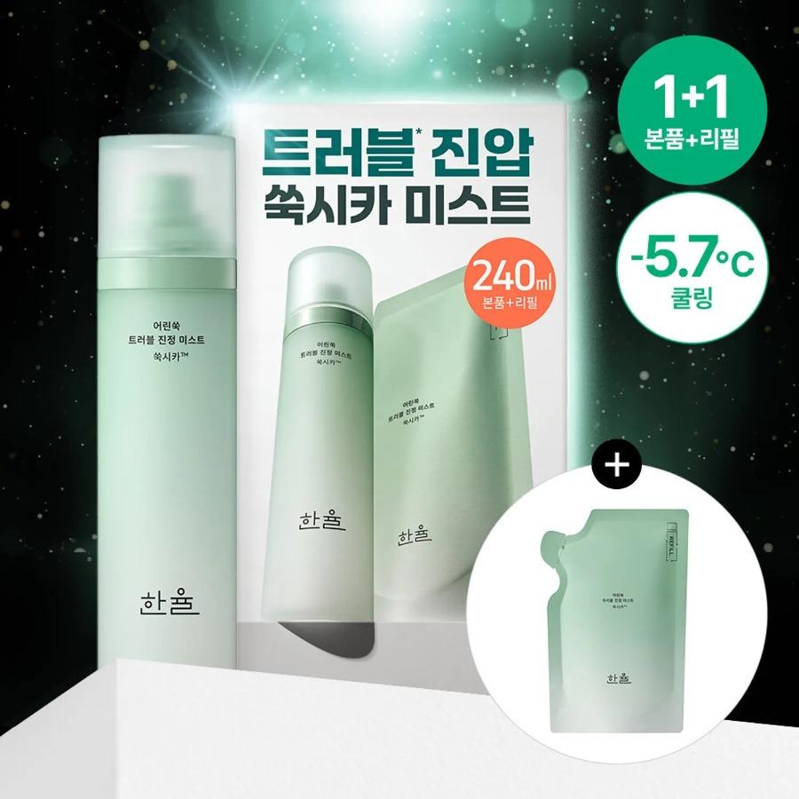 HANYUL Pure Artemisia Trouble Calming Mist 120ml Set (+Trouble Calming Mist Refill 120ml) 120ml Set