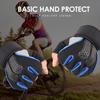 Luvas de motocicleta masculinas à prova de choque, resistentes ao desgaste, respiráveis, esportes ao ar livre, ciclismo, verão, equitação, sem dedos