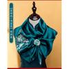 Suzhou Hand Embroidery Silk Scarf Set Double-sided Mulberry With Buckle New Chinese Style All Season