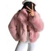 Spot European and American winter lazy wind large lapel artificial fur fox fur coat coat short