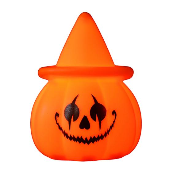 Halloween Pumpkin Night Light LED Light-up Witch Hat Pumpkin Spooky B